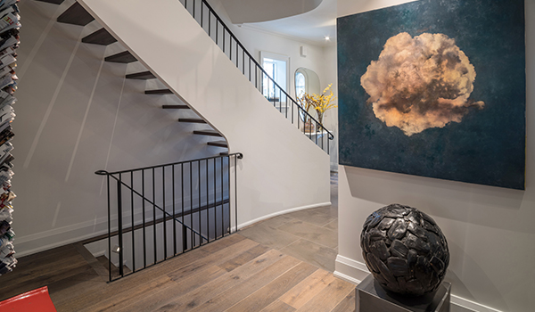 Iron and wood Stairs in Luxury residence
